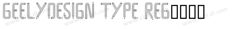 GeelyDesign Type Reg字体转换